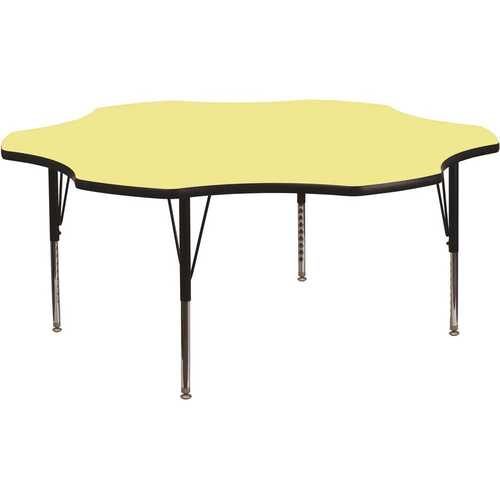 Flash Furniture CGA-XU-5782-YE-HD Yellow Kids Table