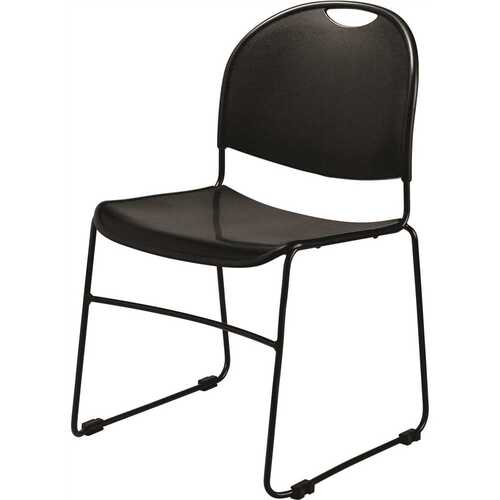 National Public Seating 850-CL/4 Black Multi-purpose Ultra Compact Stack Chair