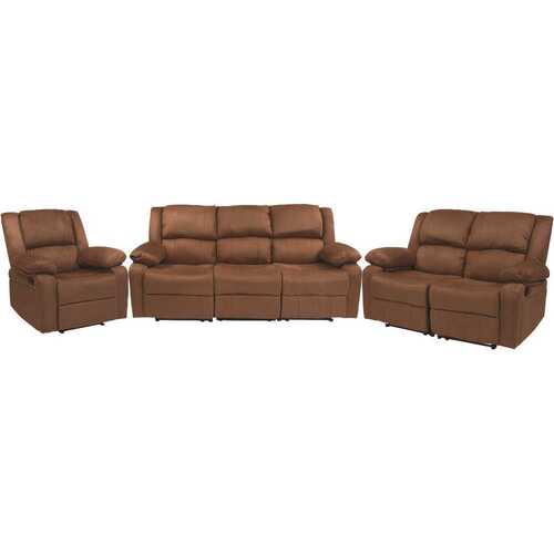 Chocolate Brown Microfiber Living Room Sets