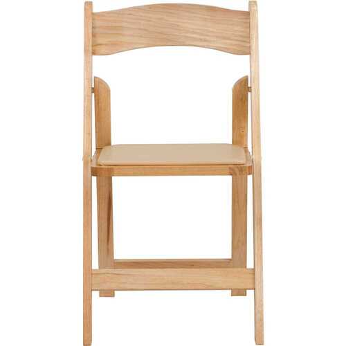 Flash Furniture CGA-XF-3626-NA-HD Natural Wood Folding Chair