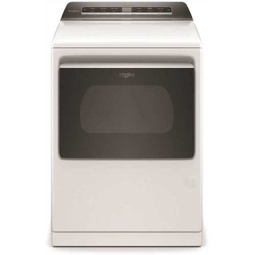 7.4 cu. ft. 120-Volt Smart Gas Vented Dryer in White with a Hamper Door and Steam, ENERGY STAR