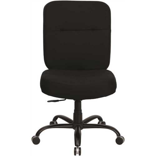 Flash Furniture WL735SYGBK Fabric Swivel Office Chair in Black