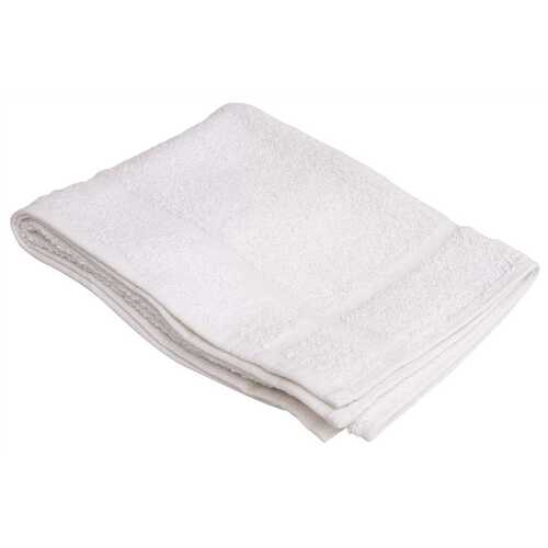 GANESH MILLS M6303 OXFORD SILVER COLLECTION BATH MAT, 20 X 30 IN., WHITE