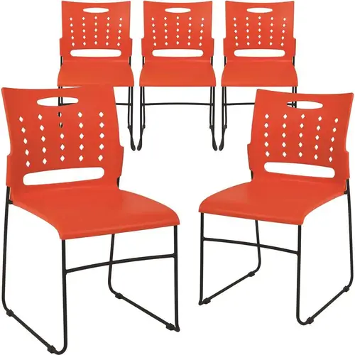 Orange Plastic Stack Chairs