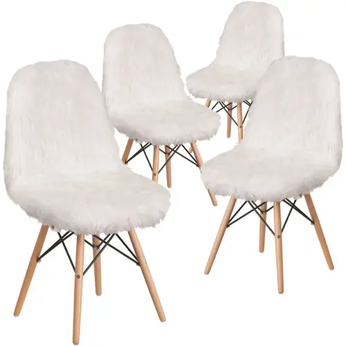 White Furry Chair