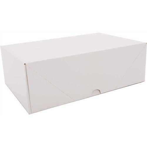 12 in. x 7.75 in. x 4 in. White Sausage Box - pack of 125