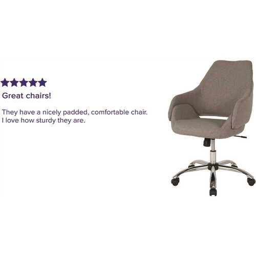 Light Gray Fabric Office/Desk Chair