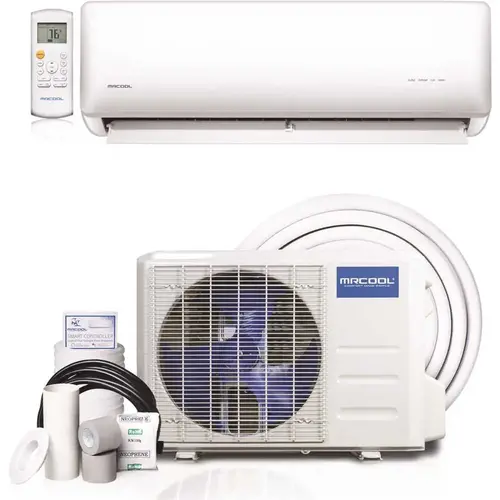 Olympus Hyper Heat 24,000 BTU 2 Ton Ductless Mini Split Air Conditioner and Heat Pump - 230V/60Hz White