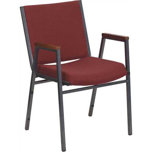 Fabric Stackable Chair in Burgundy