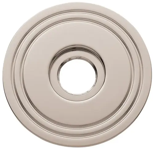 Single 2-5/8" Grooved Privacy Rose Lifetime Bright Nickel Finish