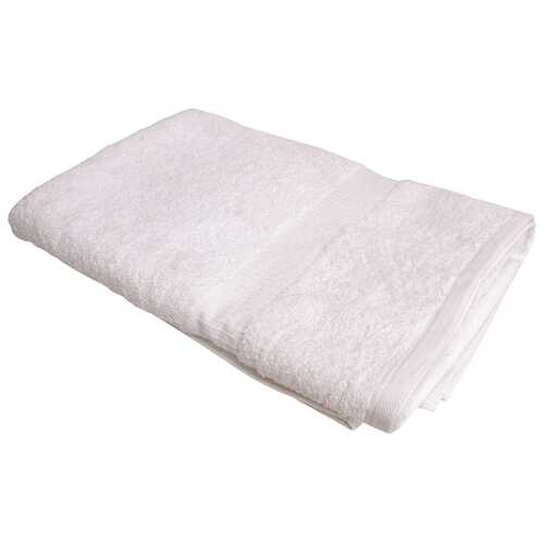 GANESH MILLS OB2754 OXFORD BELLEZZA RIBBED COLLECTION BATH TOWEL, 27 X 54 IN., WHITE, 17 LB. PER DOZEN - pack of 36