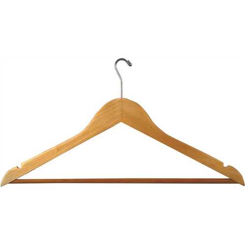 Mens Hanger Natural Flat Small Hook in Chrome