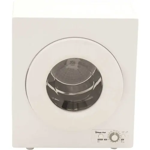 Magic Chef MCSDRY1S 2.6 cu. ft. White Compact Electric Dryer