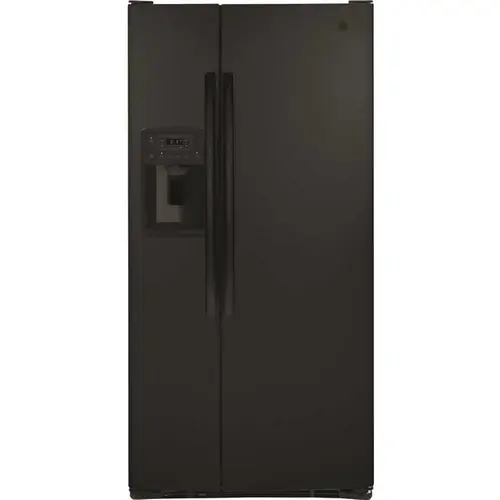 23.0 cu. ft. Side by Side Refrigerator in Black, Standard Depth, ENERGY STAR