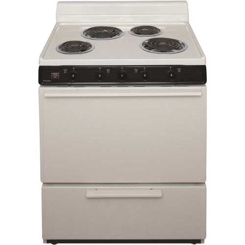 30 in. 3.91 cu. ft. Electric Range in Biscuit