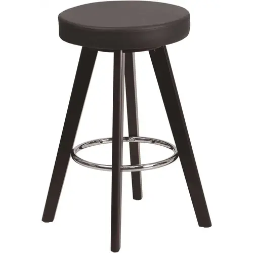 24.25 in. Black Bar Stool Color/Finish Family