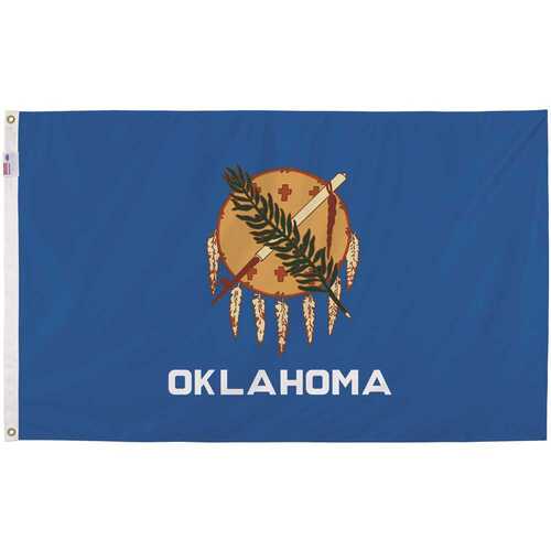 Valley Forge OK3 3 ft. x 5 ft. Nylon Oklahoma State Flag