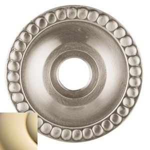 BALD ROSETTE X 2.75 IN. DUMMY -HALF PAIR, Lifetime PVD Polished Brass