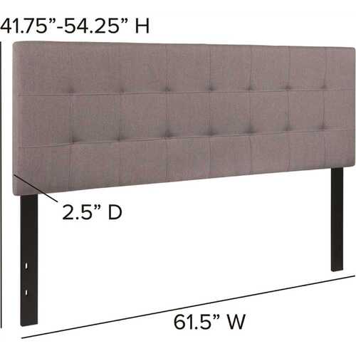 Queen Light Gray Headboard