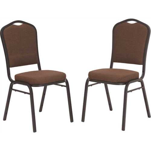 National Public Seating 9361-BT/2 9300-Series Chocolatier Deluxe Fabric Upholstered Stack Chair