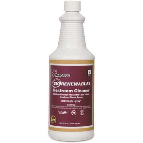 SKILCRAFT NSN5552900 Biorenewables Restroom Cleaner 32 Oz Spray Bottle
