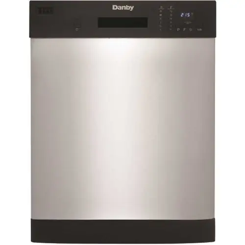 24 in.Front Control Stainless Steel Dishwasher with Stainless Steel Tub, 52 DB