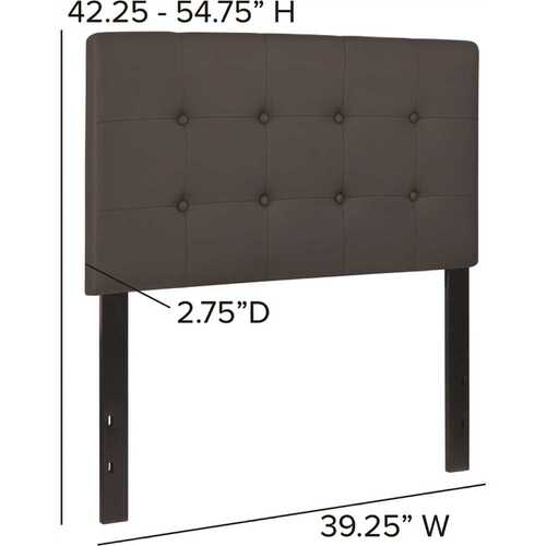 Twin Gray Headboard