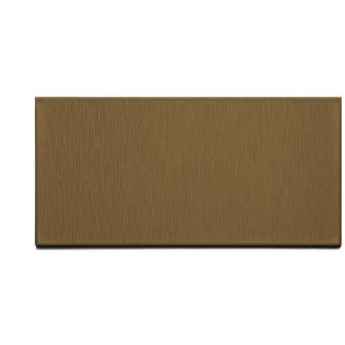 ASPECT A5353 Short Grain 6 in. x 3 in. Brushed Bronze Metal Decorative Wall Tile