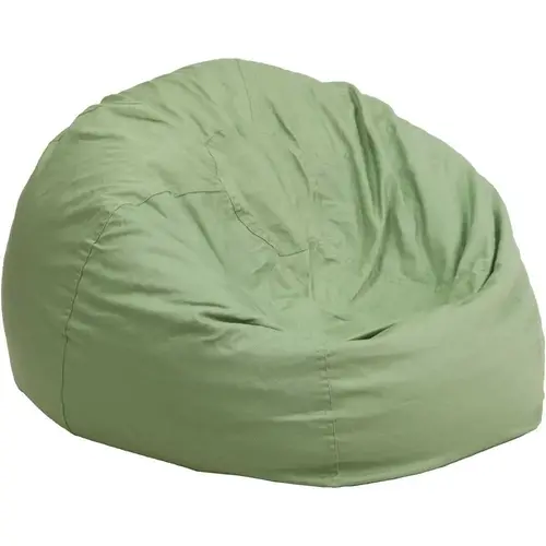 Green Fabric Bean Bag Chair