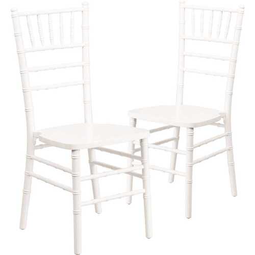 White Wood Chiavari Chairs