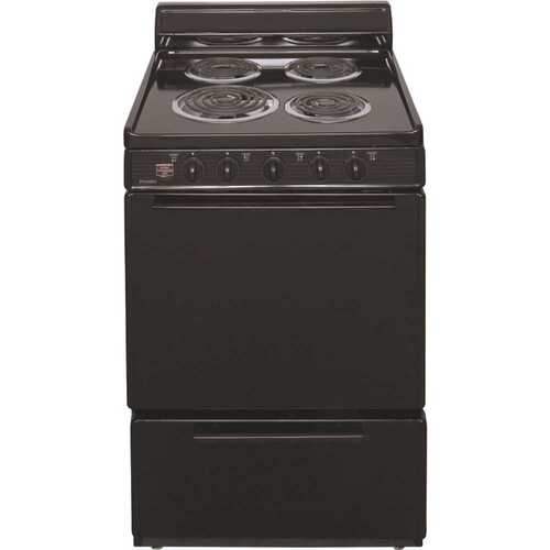 24 in. 2.97 cu. ft. Electric Range in Black