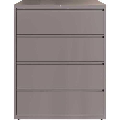 42 in. W Arctic Silver 4-Drawer Lateral File Cabinet