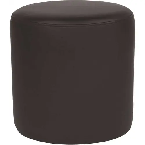 Black Leather Ottoman