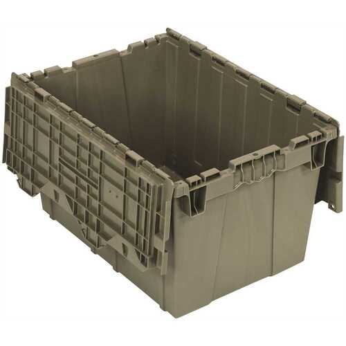QUANTUM STORAGE SYSTEMS QDC2115-12 12.5 Gal. Attached Top Container in Gray