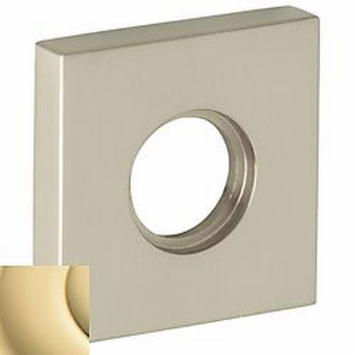 2" Square Passage Rose Unlacquered Brass Finish Pair