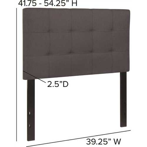 Twin Dark Gray Headboard