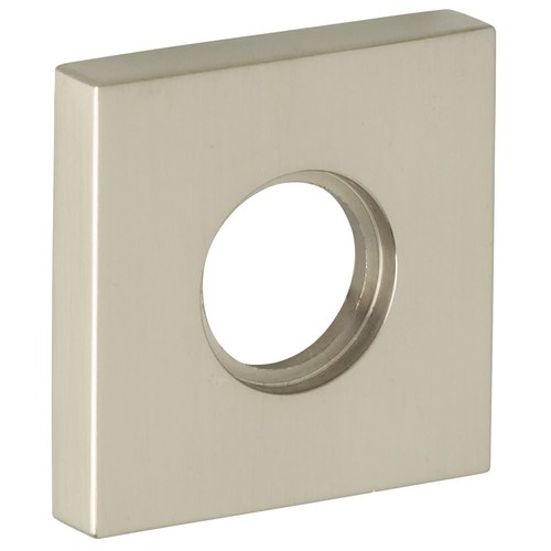 2" Square Privacy Rose Lifetime Satin Nickel Finish Pair