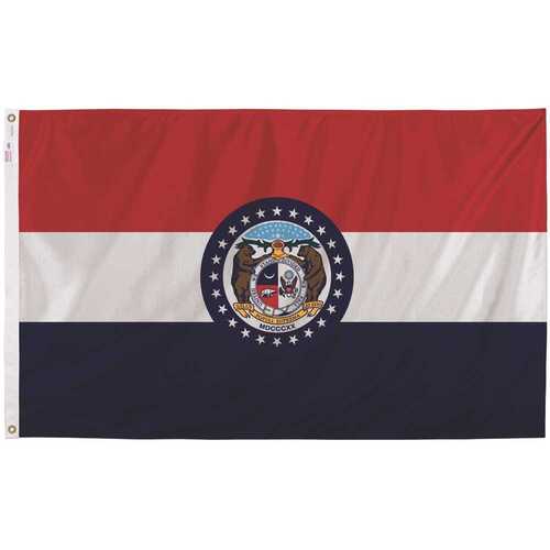 3 ft. x 5 ft. Nylon Missouri State Flag