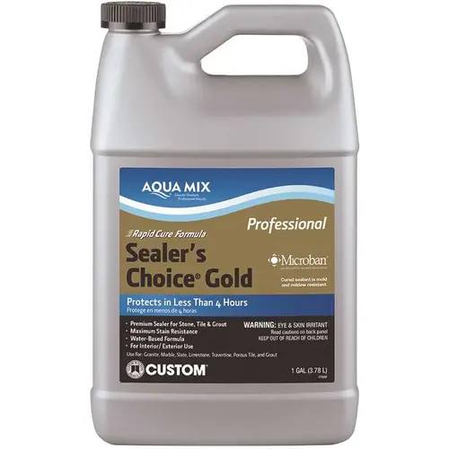 Aqua Mix Sealer's Choice Gold 4 qt. Penetrating Sealer for Tile, Concrete, Porcelain, Stone and Grout Clear