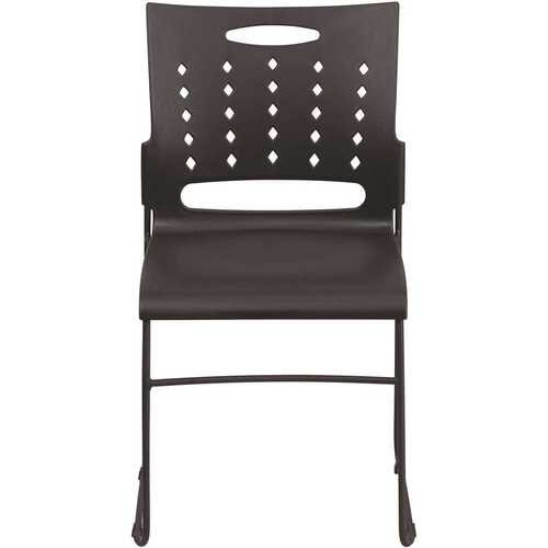 Plastic Stackable Chair in Black