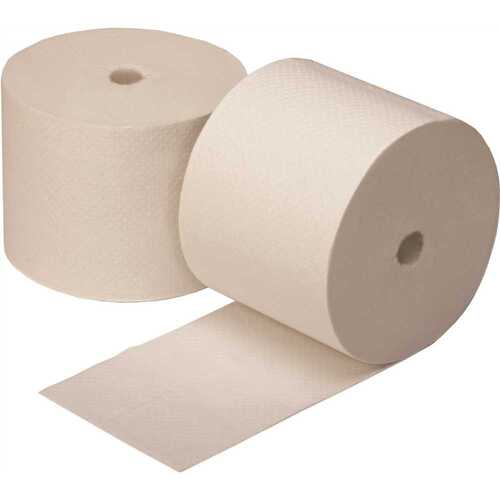 Coreless Toilet Tissue, 3.85"x4.05", 1000 Sheets Per Roll White - pack of 36