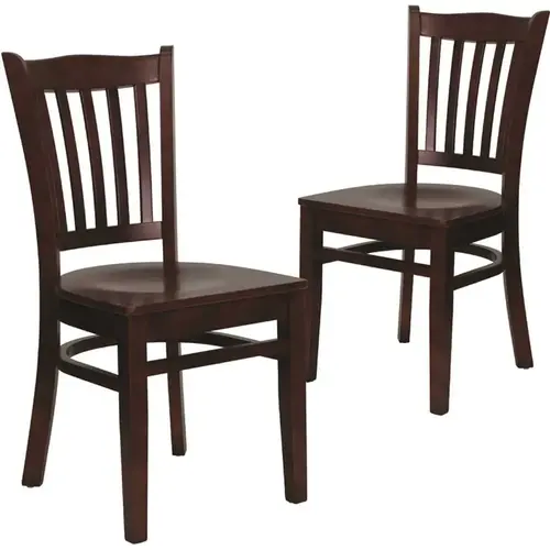 Mahogany Wood Seat/Mahogany Wood Frame Restaurant Chairs