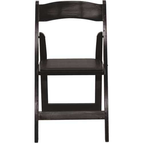 Black Wood Folding Chair