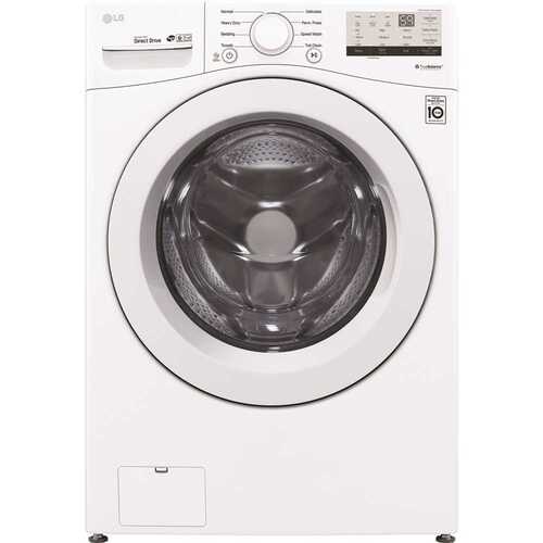 LG Electronics WM3400CW 4.5 Cu. Ft. Stackable Front Load Washer in White with Coldwash Technology