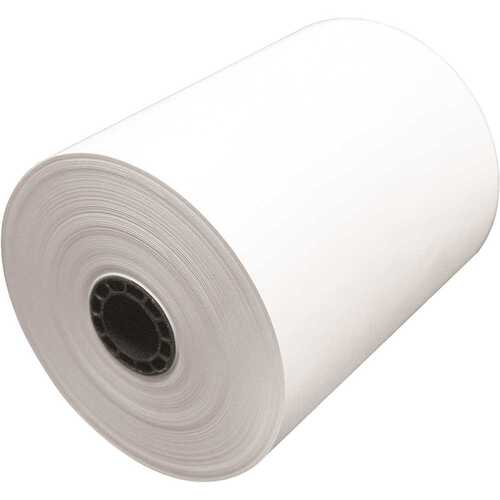 Thermal Paper Rolls, White - pack of 50