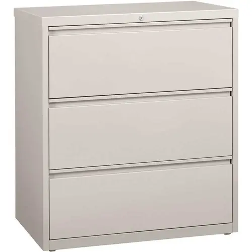 36 in. W Light Gray 3-Drawer Lateral File Cabinet