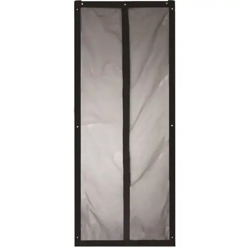 77 in. x 83 in. Snap-On Door Screens Black