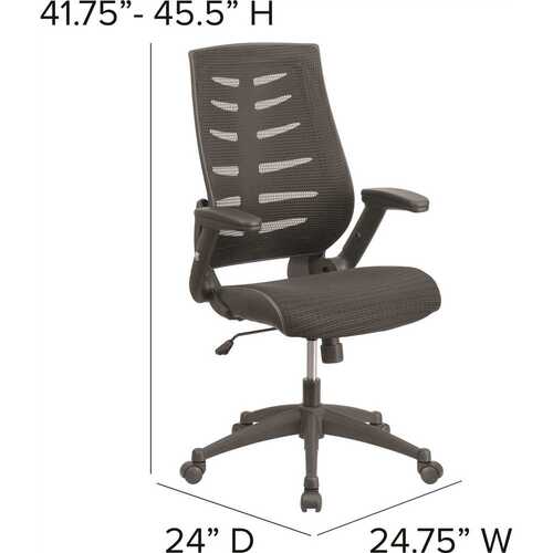 Mesh Swivel Office Chair in Black