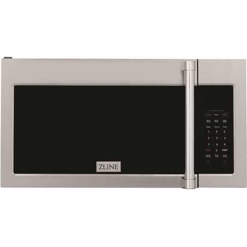 ZLINE Kitchen and Bath MWO-OTR-H-30 30 in. 300 CFM 900-Watt Over the Range Microwave Oven in Stainless Steel & Traditional Handle