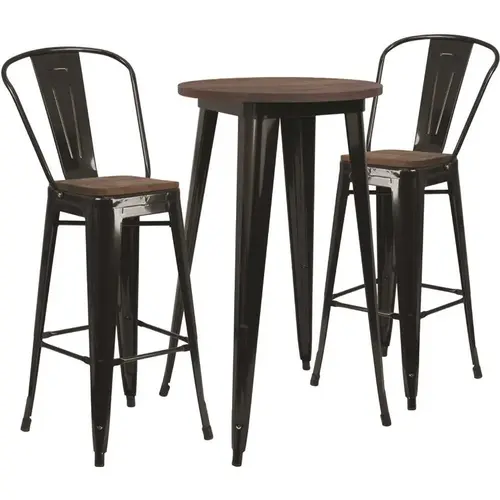 Black Table and Chair Set